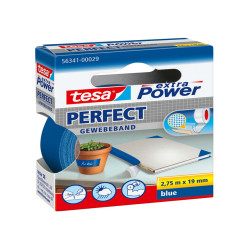 Nastro adesivo telato XP Perfect - 19 mm x 2,7 m - tela plastificata - blu - Tesa
