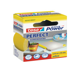 Nastro adesivo telato XP Perfect - 38 mm x 2,7 m - tela plastificata - giallo - Tesa