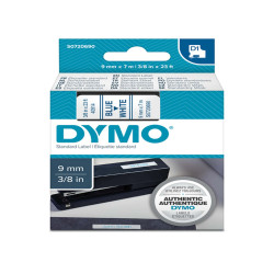 Nastro D1 standard 409140 - 9 mm x 7 mt - PL - blu/bianco - Dymo