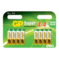 GP Super Alkaline 15A4 - Batteria 8 x AA / LR6 - Alcalina