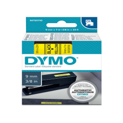 Nastro D1 standard 409180 - 9 mm x 7 mt - PL - nero/giallo - Dymo
