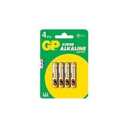 GP Super Alkaline 24A U4 - Batteria 4 x AAA - Alcalina