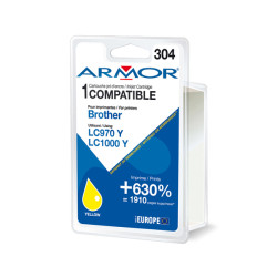 Armor - Cartuccia ink Compatibile  per Brother - Giallo - LC970/1000Y - 10 ml