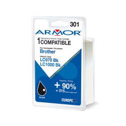 Armor - Cartuccia ink Compatibile  per Brother - Nero - LC970/1000BK - 10 ml