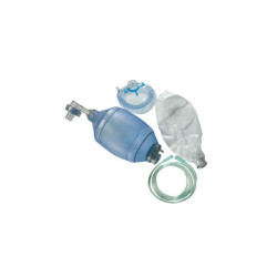 Pallone di rianimazione Ambu monouso Pediatrico con maschera oronasale e reversoir