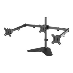 Neomounts FPMA-D550DD3 - Supporto - video full-motion - per 3 monitor - nero - dimensione schermo: 13"-27" - desktop