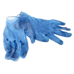 Guanti detectabili - senza polvere - taglia S - nitrile - blu - Linea Flesh - conf. 100 pezzi