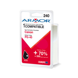 Armor - Cartuccia ink Compatibile  per Canon - Nero - PG-40 - 22 ml