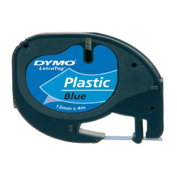 Nastro Letratag 912050 - 12 mm x 4 mt - plastica - blu - Dymo
