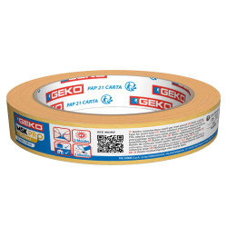 Nastro mascheratura PRO Perfect - per lavori di precisione - 2,5 cm x 50 m - carta washi - oro - Geko - conf. 6 pezzi