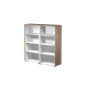 Coppia Prestige - mobili medio alti a giorno - 162,8 x 43 x 158,2 cm - ciliegio arabis