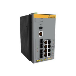 Allied Telesis AT IE340-12GT - Switch - L3 - gestito - 8 x 10/100/1000 + 4 x 1000Base-X SFP - montabile su rail DIN, montaggio 