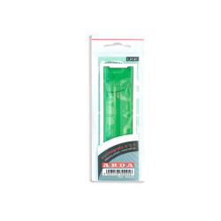Normografo lettere e cifre Uni - 7mm - verde - Arda