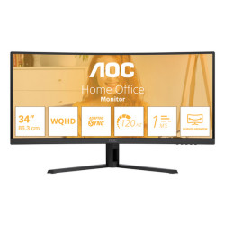 AOC B3 CU34B3E, 86,4 cm (34"), 3440 x 1440 Pixel, Wide Quad HD, LED, 4 ms, Nero