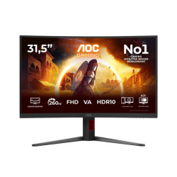 AOC G4 C32G4Z, 80 cm (31.5"), 1920 x 1080 Pixel, Full HD, LCD, 4 ms, Nero, Rosso