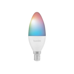 Hombli - Lampadina LED - forma: candela - E14 - 4.5 W - classe F - RGB / luce bianca calda