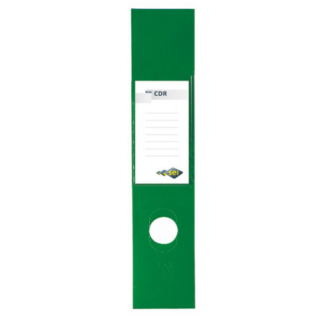 Copridorso CDR - PVC adesivo - 7 x 34,5 cm - verde - Sei Rota - conf. 10 pezzi