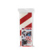 Pannello antiurto adesivo BOX - 13,7 x 50 cm - EPE/LDPE - bianco/rosso - Geko - conf. 2 pezzi