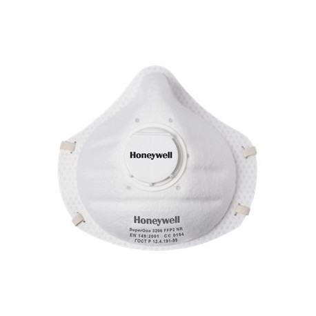 Honeywell SuperOne 3206 - Mascherina filtrante - usa e getta - con valvola - M - FFP2