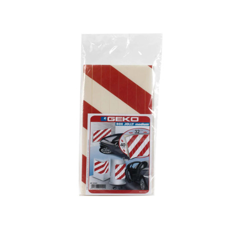 Pannello antiurto adesivo BOX JOLLY - 32 x 40 cm - EPE/LDPE - bianco/rosso - Geko