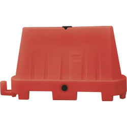 Barriera stradale - tipo New Jersey - 100 x 40 x 70 cm - PE - rosso