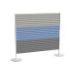 Pannello fonoassorbente Stripes - 120 x 140 cm - grigio chiaro/azzurro/grigio medio