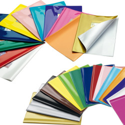 Coprimaxi Gold - 21 x 30 cm - PVC - 300 mic - c/alette - laccato - turchese - Colorosa