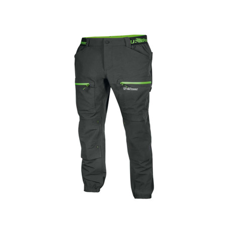 Pantalone da lavoro Horizon - taglia XL - nero/verde - U-Power