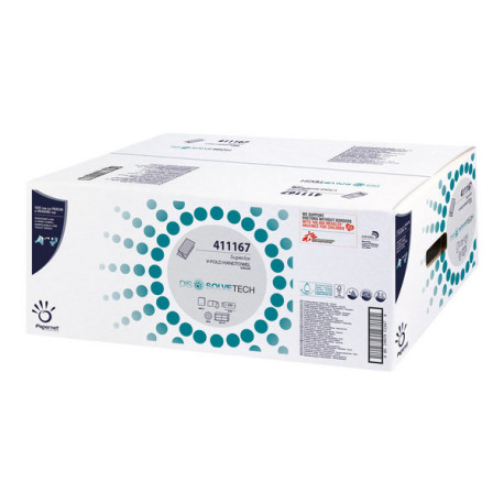 Papernet Superior - Asciugamani - pura cellulosa - 250 fogli - piega a V - bianco