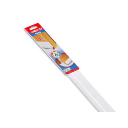 Paraspifferi per porte DOOR - con spazzola fissa e feltro - 100 cm - pvc flessibile - bianco - Geko
