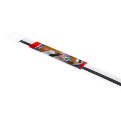 Paraspifferi per porte STAFF - con spazzola fissa - 100 cm - pvc rigido - bianco - Geko