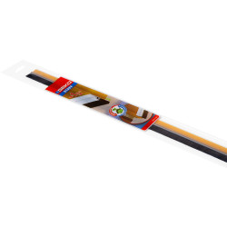 Paraspifferi per porte STAFF - con spazzola fissa - 100 cm - pvc rigido - trasparente - Geko