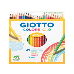 Pastelli colorati Colors 3.0 - diametro mina 3 mm - Giotto - astuccio 24 pezzi
