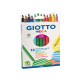 Pastelli colorati Mega - esagonale - mina 5,5 mm  - Giotto - conf. 12 pezzi