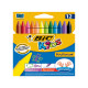 Pastelli Plastidecor - plastica - colori assortiti - Bic - astuccio 12 pezzi