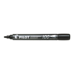 Pilot 100 - Marcatore - permanente - nero - inchiostro a base olio - 1 mm - fine