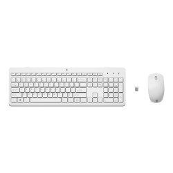 HP 230 - Set mouse e tastiera - senza fili - 2.4 GHz - italiana - bianco - per OMEN 25L by HP- OMEN by HP Laptop 16- Victus by 