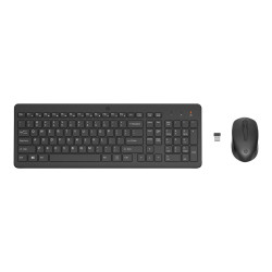 HP 330 - Set mouse e tastiera - senza fili - 2.4 GHz - italiana - nero
