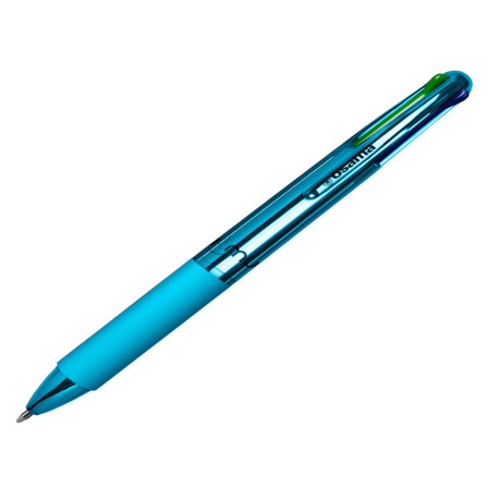 Penna a sfera 4 Multi Chrome - punta 1,00 mm - 4 colori - sky  - Osama