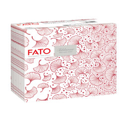 Tovagliolo linea AirLaid - carta - 40 x 40 cm - biloba/bordeaux - Fato - conf. 50 pezzi