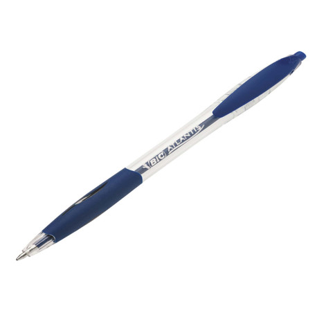 Penna a sfera a scatto Atlantis Classic - punta 1,0mm - blu  - Bic - conf. 12 pezzi