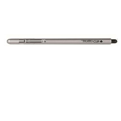 Tratto Clip nero punta 0 8 mm tratto 0 3 mm indeformabile inchiostro base d acqua tubetto sostegno/clip in acciaio inox (conf.1