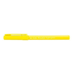 Tratto Fluo Highlighter giallo punta a scalpello 5 0 mm tratto 1 0-5 0 mm inchiostro universale a base d acqua (conf.12)