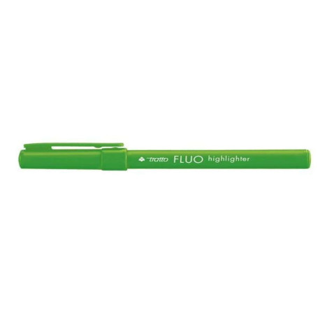 Tratto Fluo Highlighter verde p/scalpello 5 0 mm tratto 1 0-5 0 mm inchiostro universale a base d acqua (conf.12)