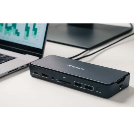 Verbatim Docking station USB C 15 IN 1 HDMI con SLOT SSD 8K PD80W