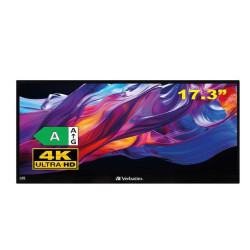 Verbatim Monitor Portatile Touchscreen 4K 17.3' Metal Housing