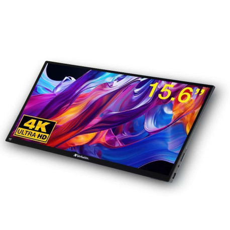 Verbatim Portable Touchscreen Monitor 15.6' 4K Metal Housing
