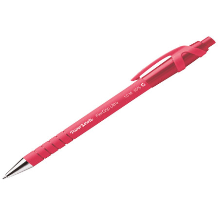 Penna a sfera a scatto Flexgrip Ultra - punta 1,0mm - rosso - Papermate
