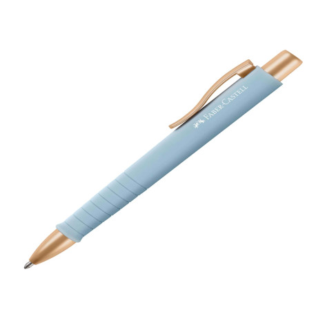 Penna a sfera a scatto Poly Ball - punta 0,7 mm - fusto sky blue - Faber-Castell
