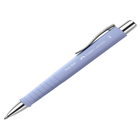 Penna a sfera a scatto Poly Ball Urban - punta 0,7 mm - fusto pale iris - Faber-Castell